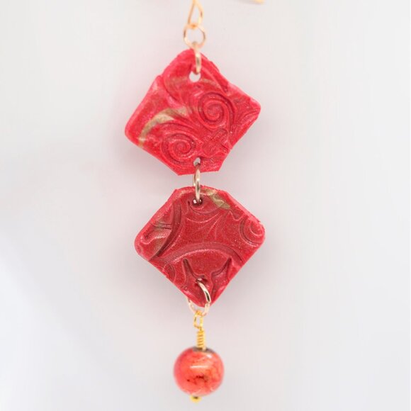 Abstract Earrings - Picture 2 of 6